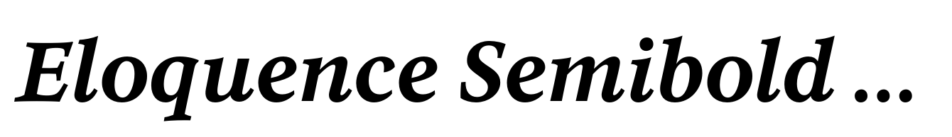 Eloquence Semibold Italic